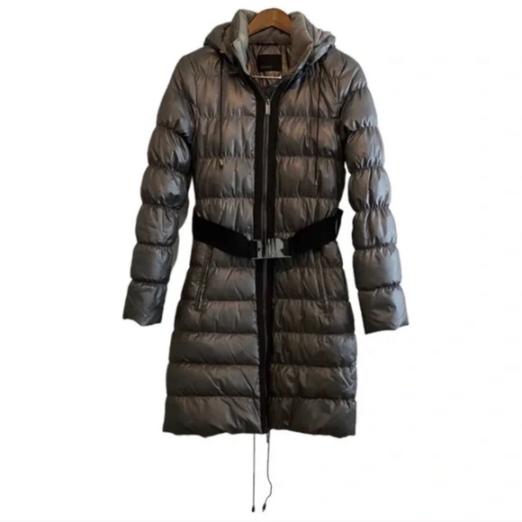 Vero Moda Jackets & Blazers - Vero Moda Iman 3/4 Puffer Thick Comfy Belted Hooded Winter Jacket Coat Grey